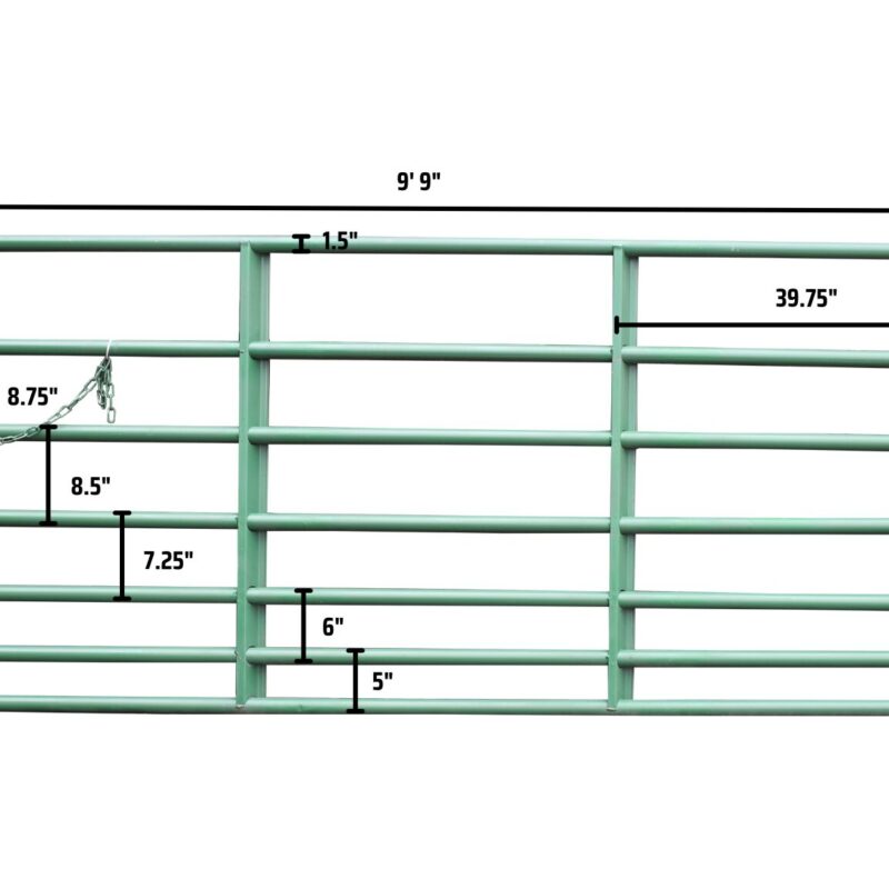 Cashmans 7 Bar Regular Horse Gate (Green)