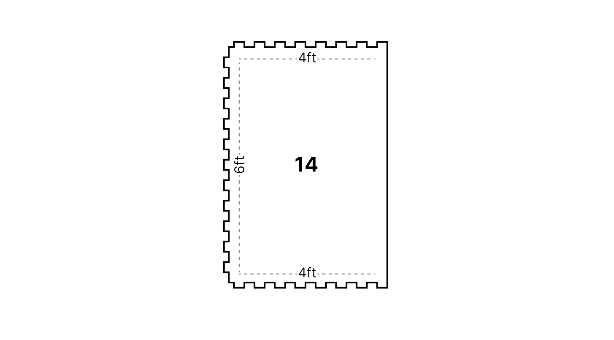Diamond Interlocking Rubber Floor Mats 4' x 6' x 3/4" - Image 6