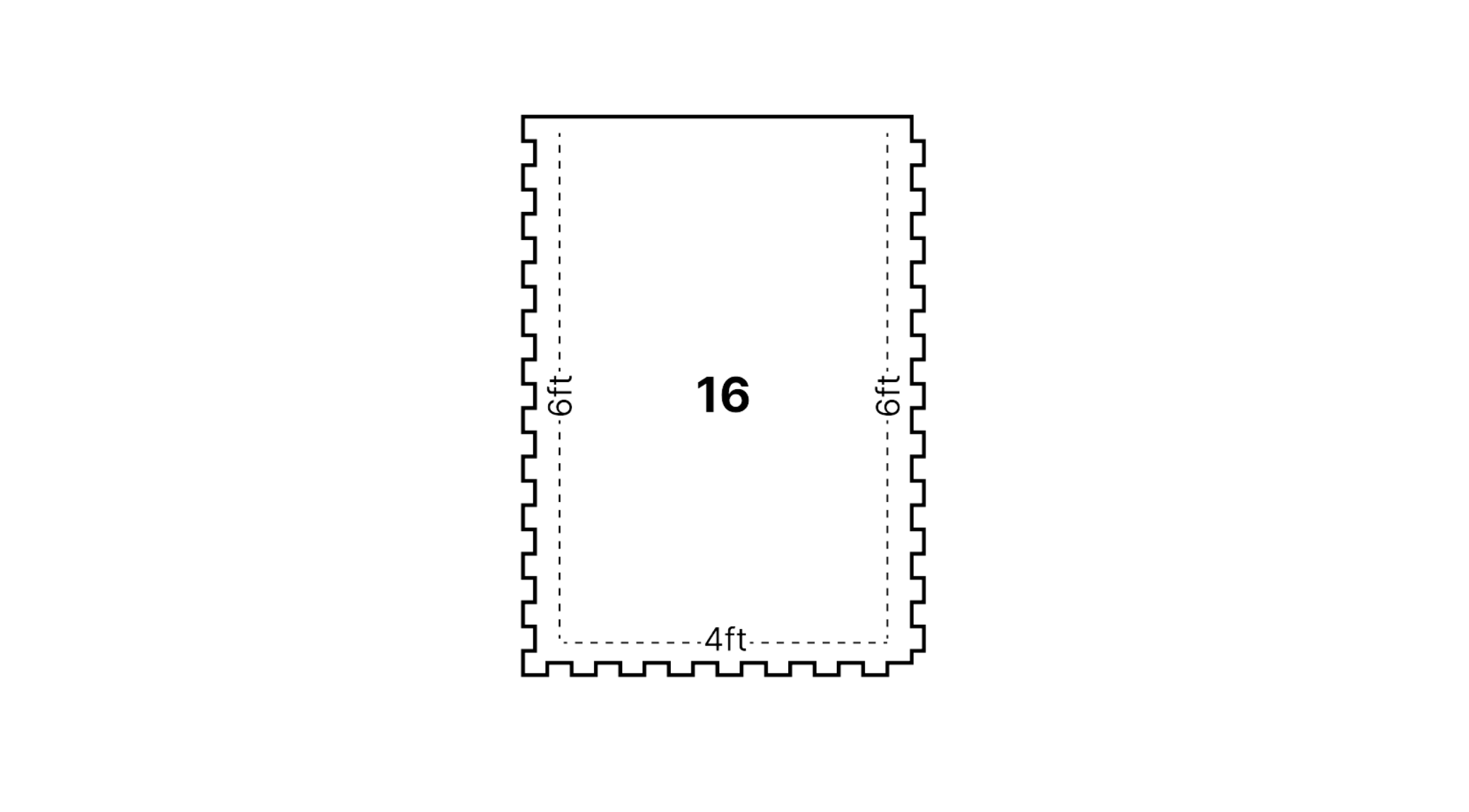 Diamond Interlocking Rubber Floor Mats 4' x 6' x 3/4" - Image 7