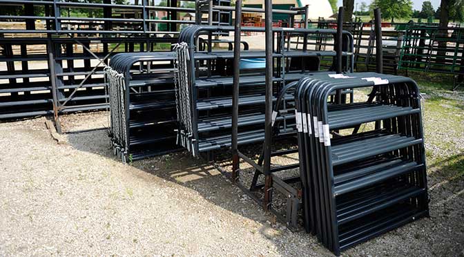 6 Bar Economy Farm Gates Navy