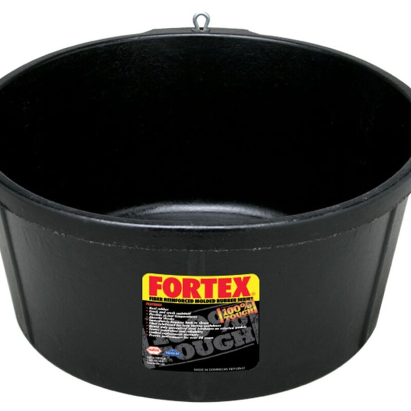 Fortex 6.5 Gallon Rubber Corner Feeder with Screw Eyes