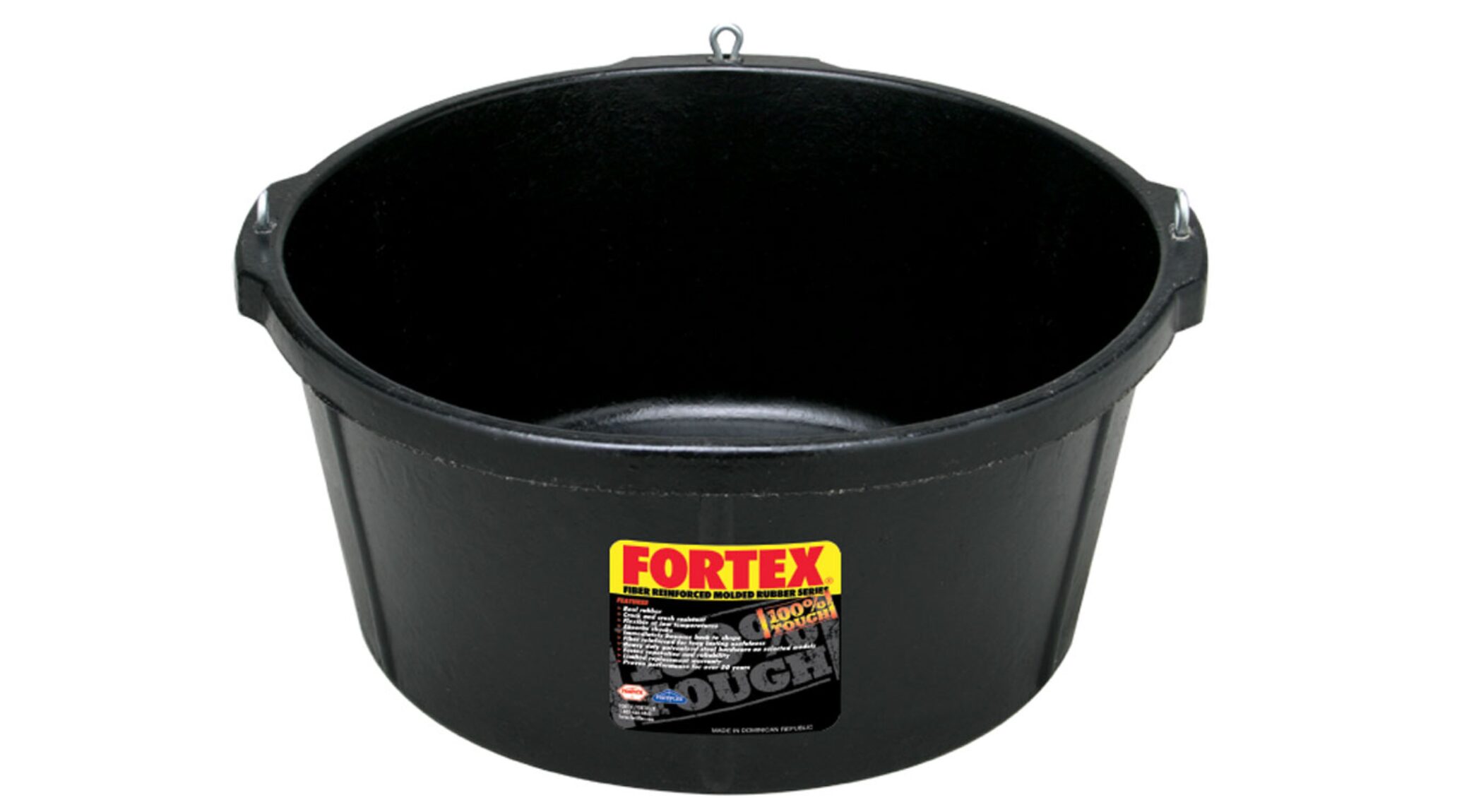 Fortex 6.5 Gallon Rubber Corner Feeder with Screw Eyes
