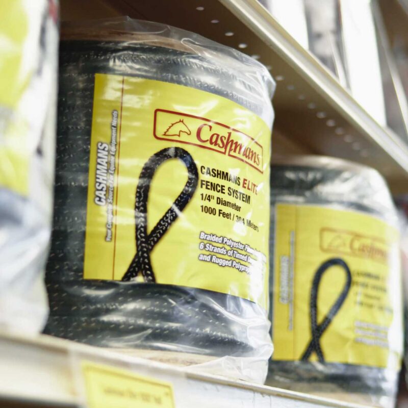 Cashmans Elite Rope Fence - 1000' Length - Black