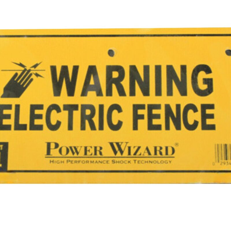 3 Pack Fence Warning Sign