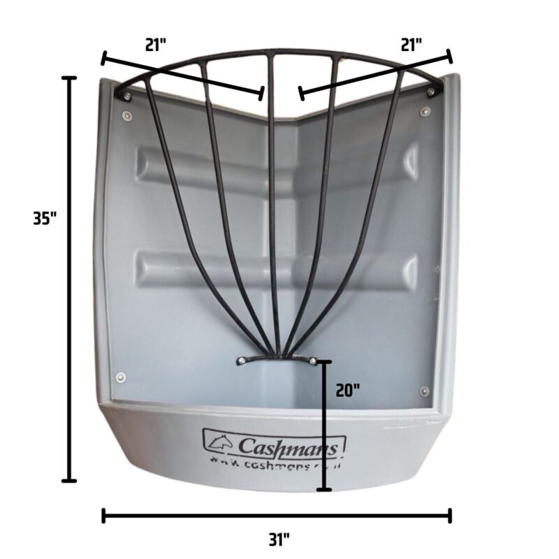 Grey Poly Corner Combo Feeder