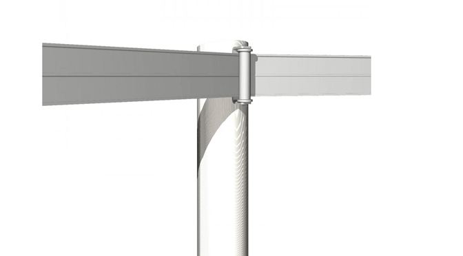 Centaur 5" Corner Roller Bracket