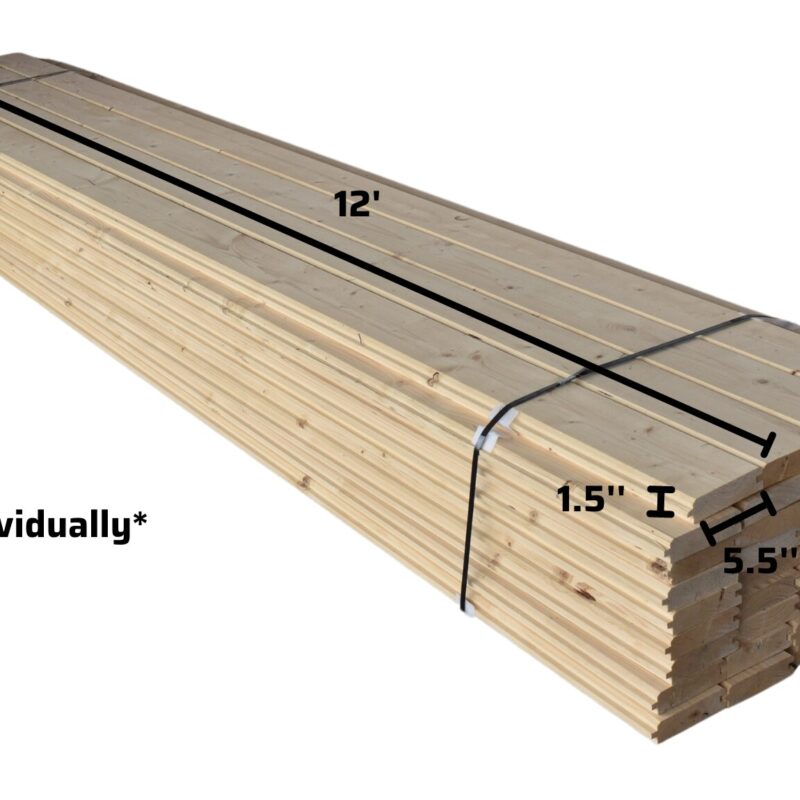 2" x 6" x 12' Tongue and Groove Boards