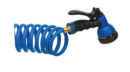 Coil Hose with Nozzle - 25'