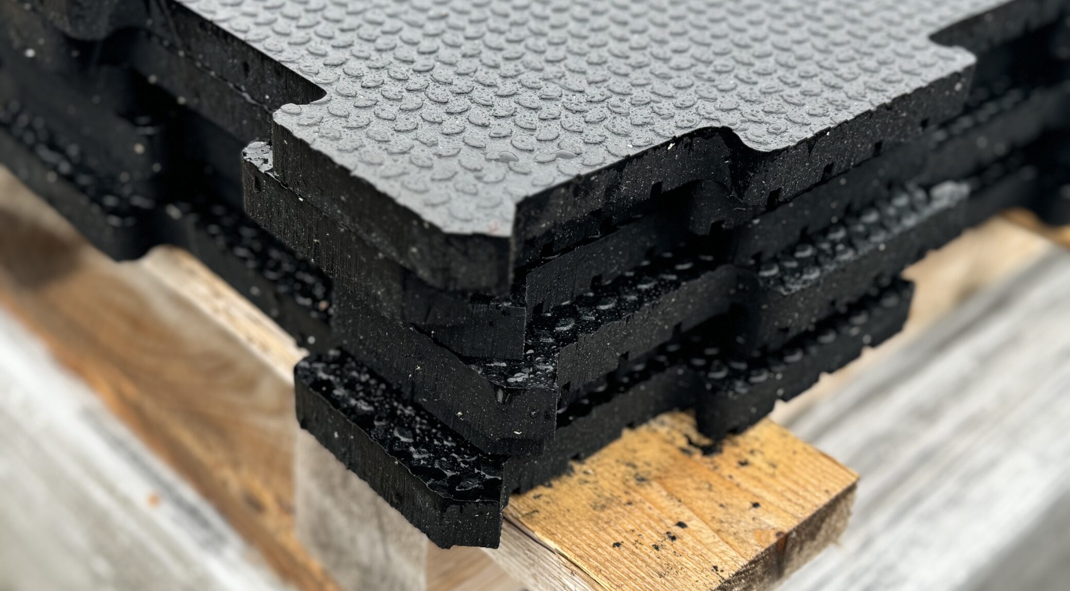 Punter Interlocking Rubber Floor Mats 4' x 6' x 3/4"